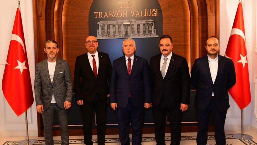 TİMBİR VE BHA’DAN TRABZON VALİSİ AZİZ YILDIRIM’A ZİYARET