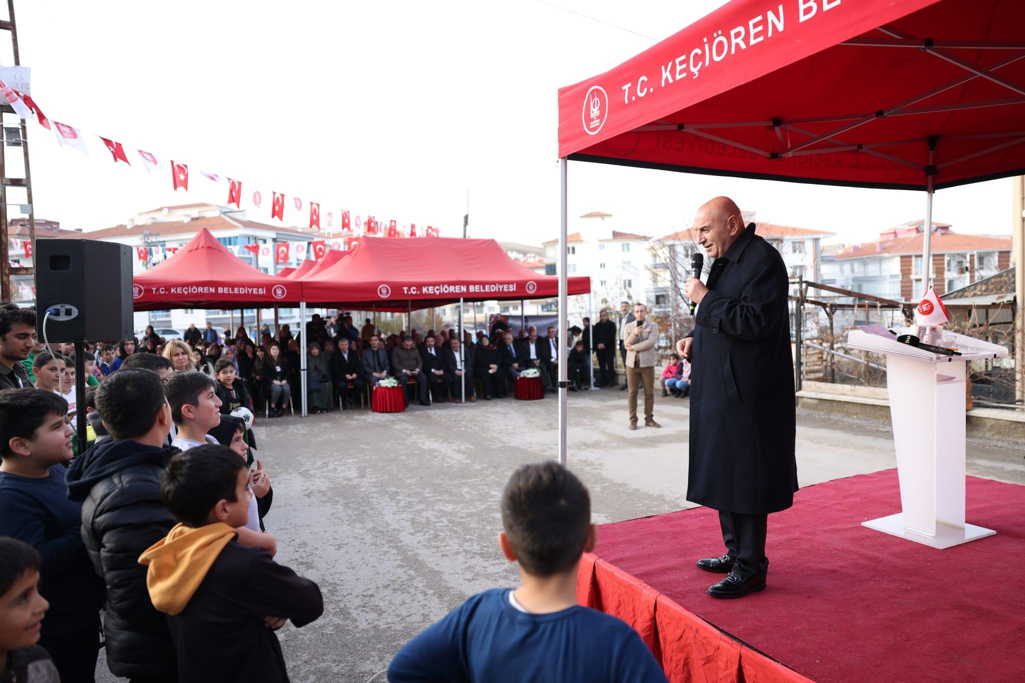 ŞEHİT POLİS MEMURU CİHAT ERMİŞ PARKI’NIN AÇILIŞI KEÇİÖREN’DE YAPILDI